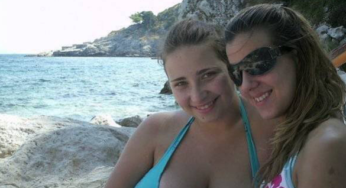 Teen with huge tits at the beach