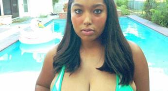 Teen with natural big tits